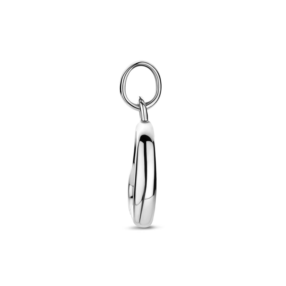 Srebrny wisiorek serduszko – rodowany 925 srebro 17 mm
