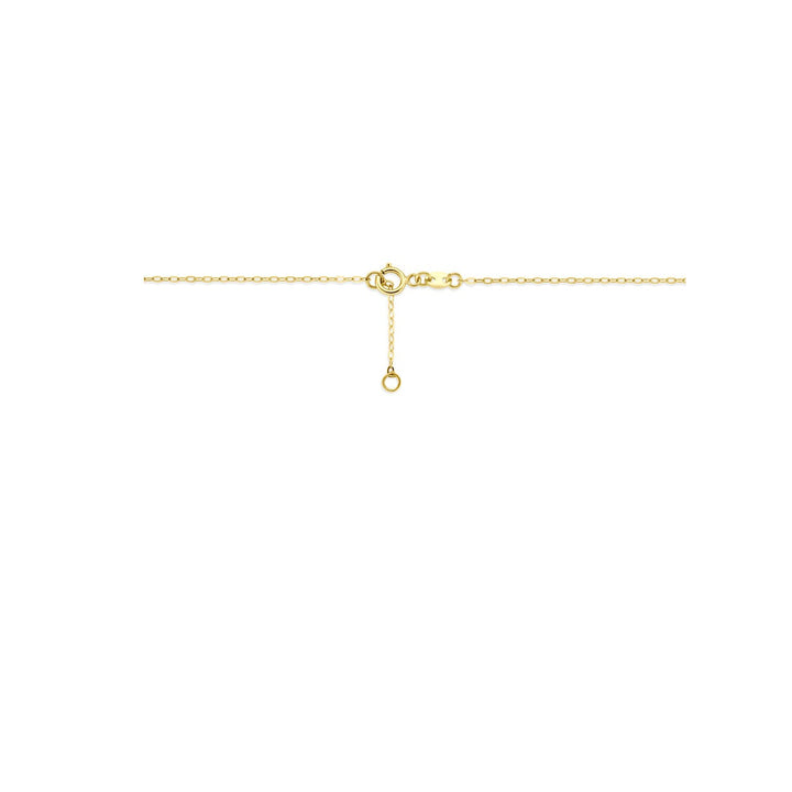 14k Geelgouden hartjes ketting 40 - 42 cm