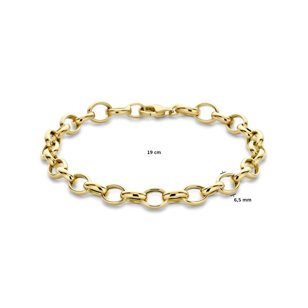 bransoletka z żółtego złota 14k z fantazyjnym ogniwem – elegancja z charakterem