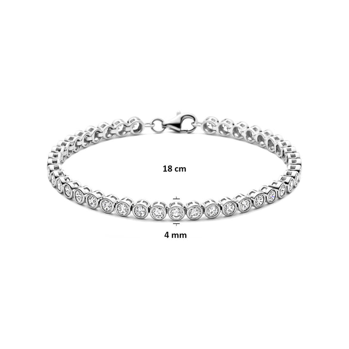 Zilveren tennisarmband met zirkonia – tijdloze schittering in verfijnde vorm