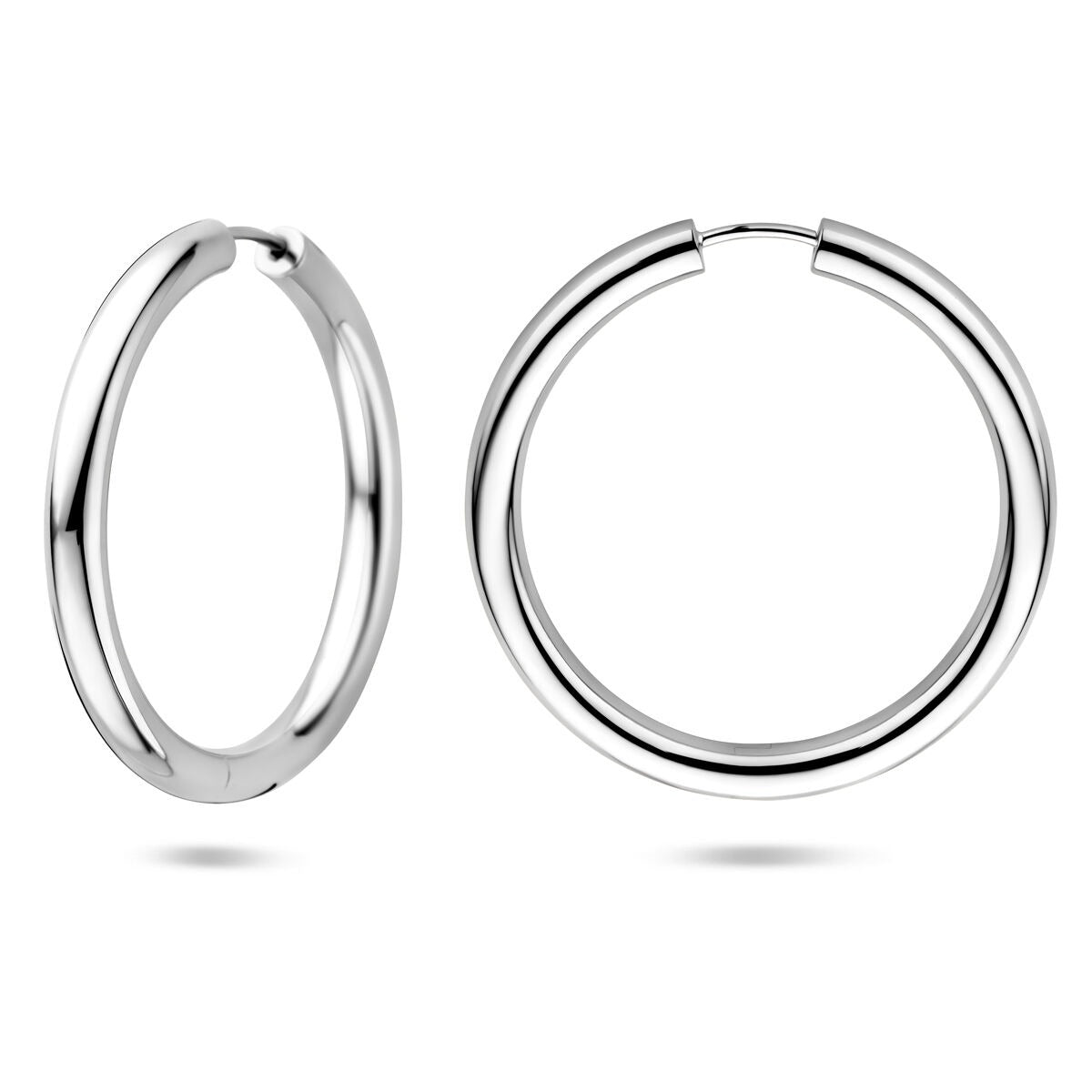 Srebrne kolczyki koła – rodowane 925 srebro 39 mm