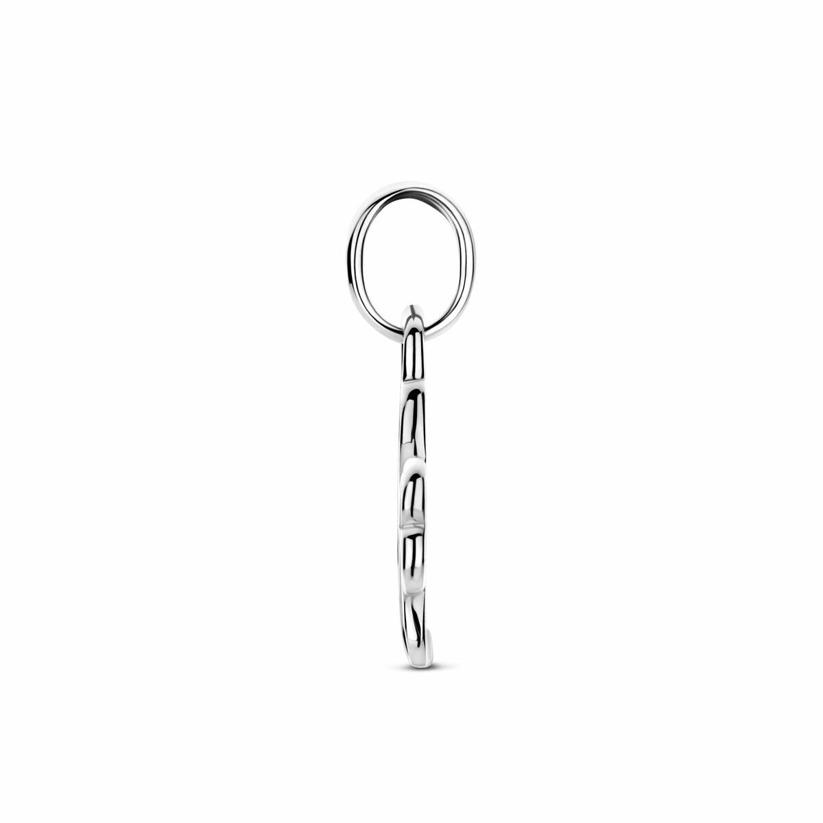Srebrny wisiorek koniczyna 925 rodowany – 17 mm