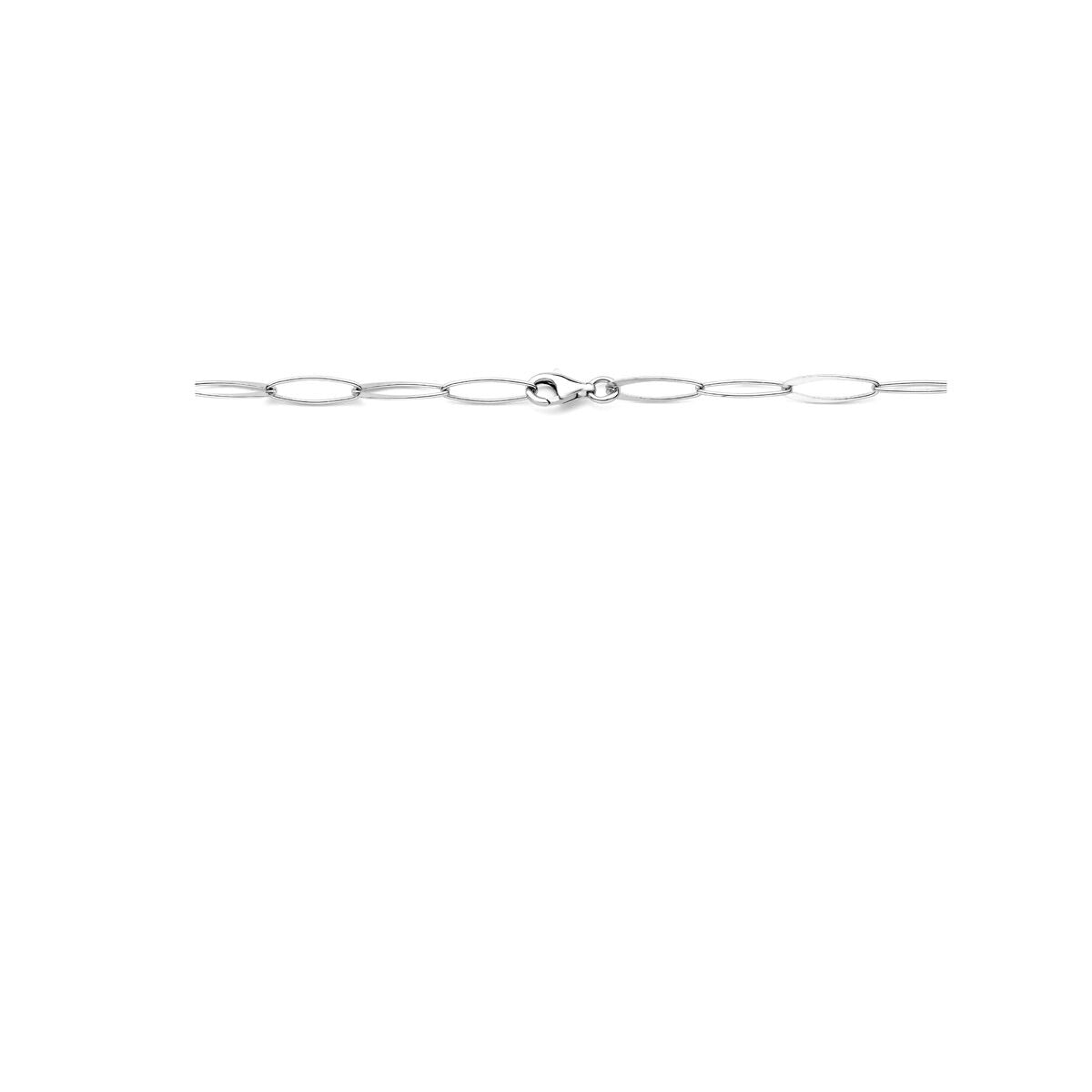 naszyjnik anker 6 mm 45 cm srebro rodowane 6 mm 45 cm