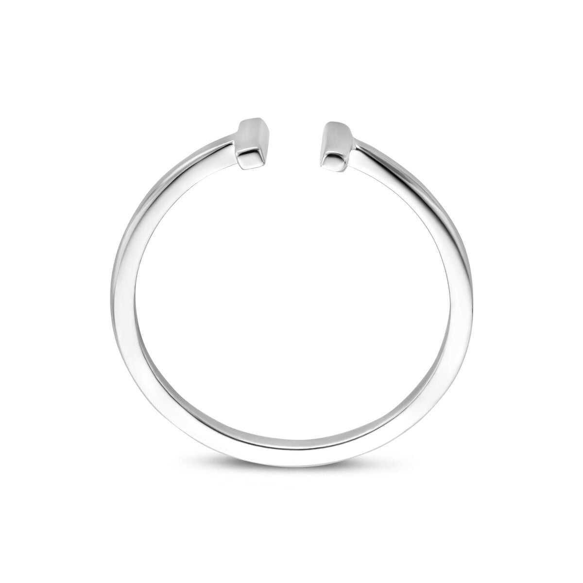 Rodowany srebrny pierścionek 5.5 mm