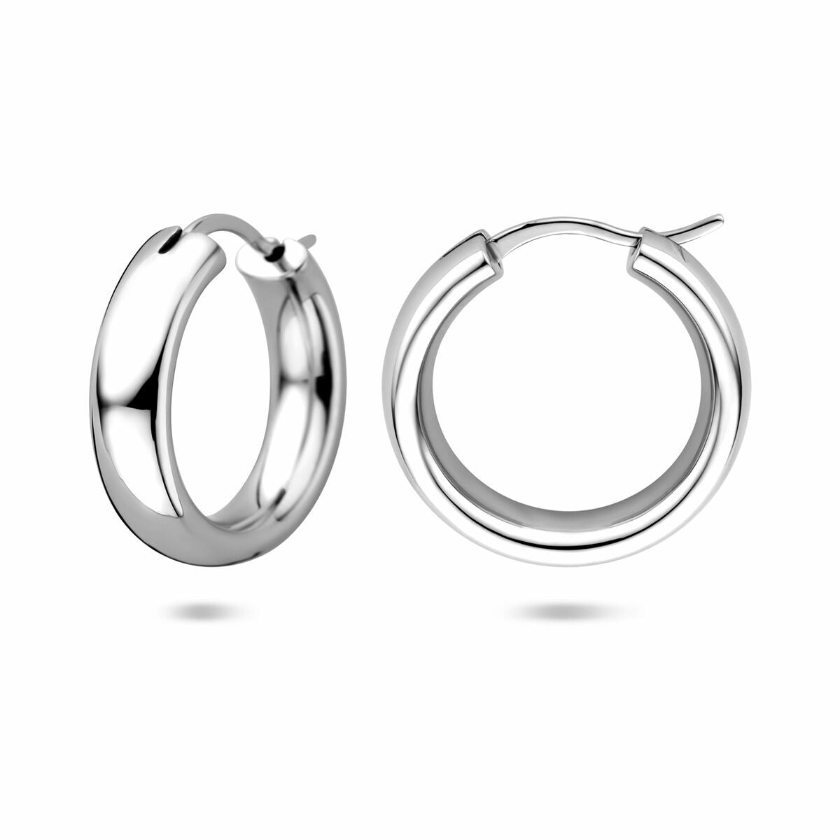 Srebrne kolczyki koła 925 rodowane – 20 mm