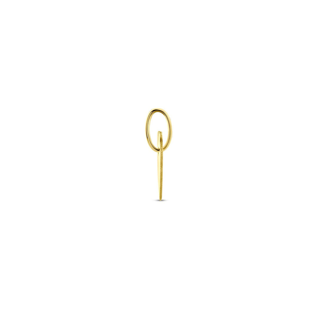 9k Geelgouden Graveerhanger Hartvormig – 13 mm