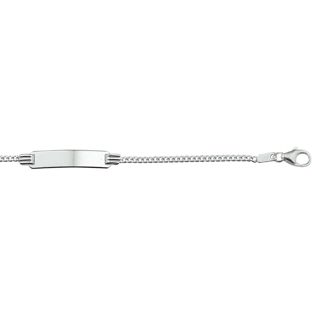 bransoletka grawerowana gourmet 11 - 13 cm srebro rodowane