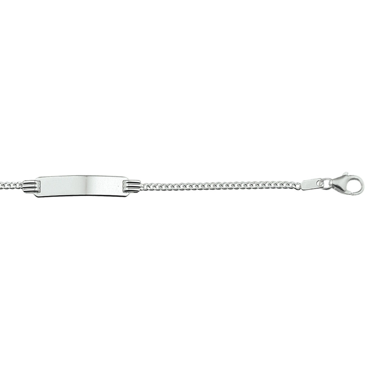bransoletka grawerowana gourmet 11 - 13 cm srebro rodowane