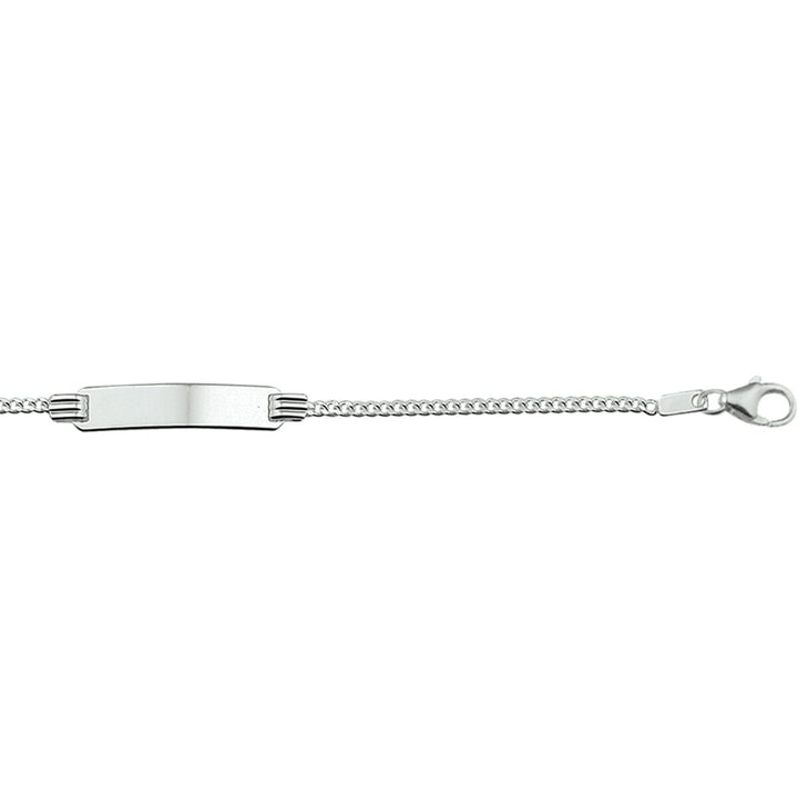 bransoletka grawerowana gourmet 11 - 13 cm srebro rodowane
