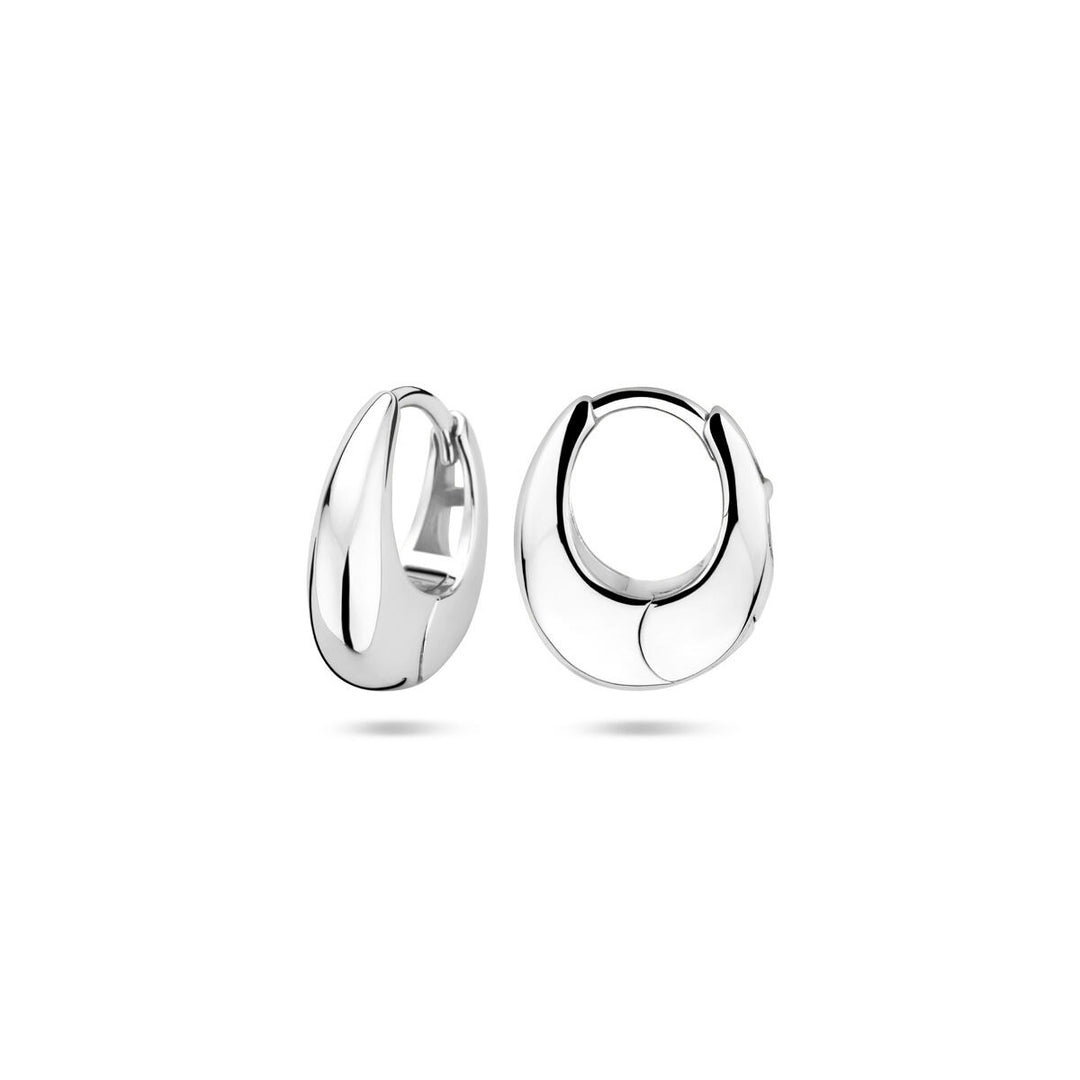 Zilveren klapoorringen – gerhodineerd 925 zilver, 13.5 x 4.5 mm