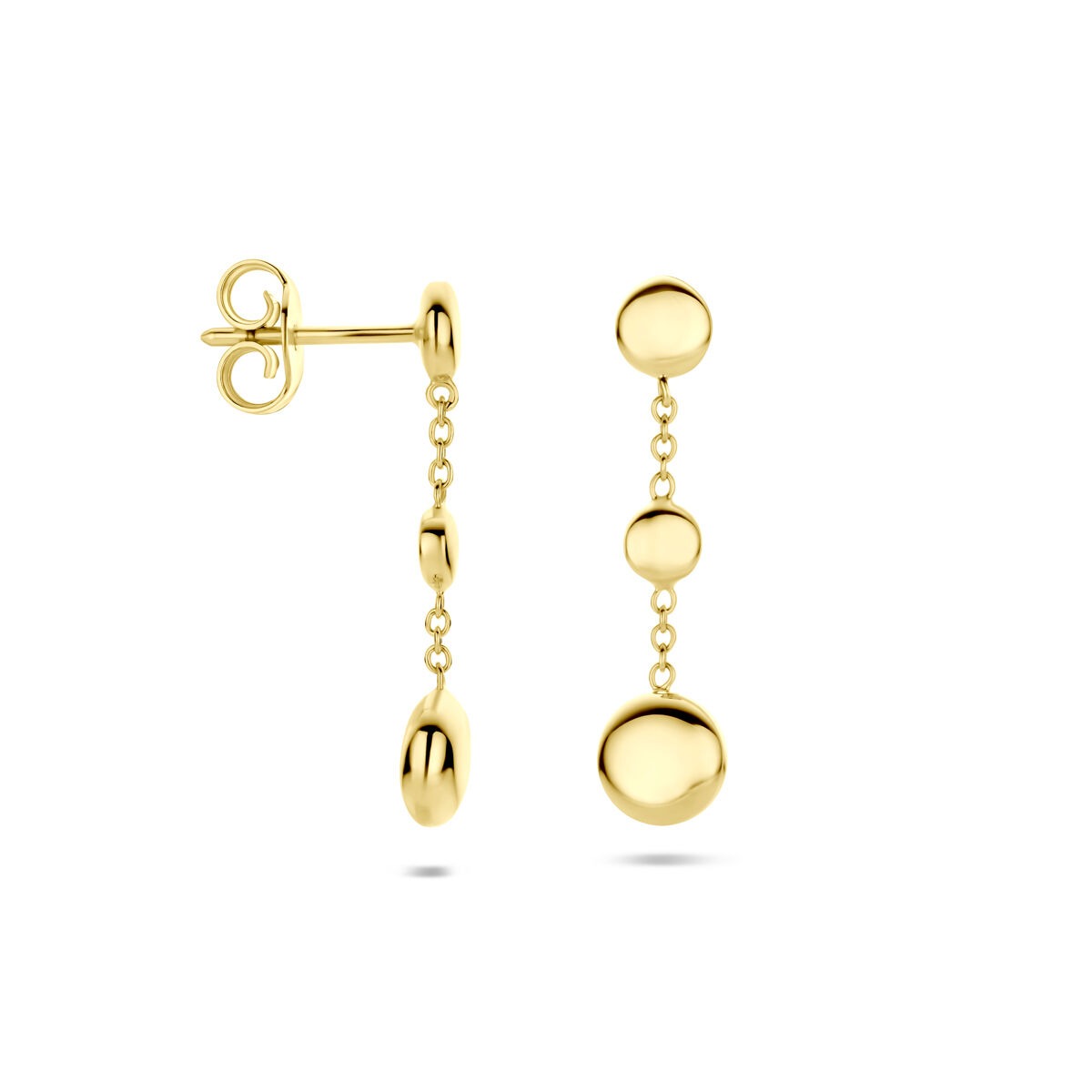 kolczyki 24 mm 14K żółte złoto