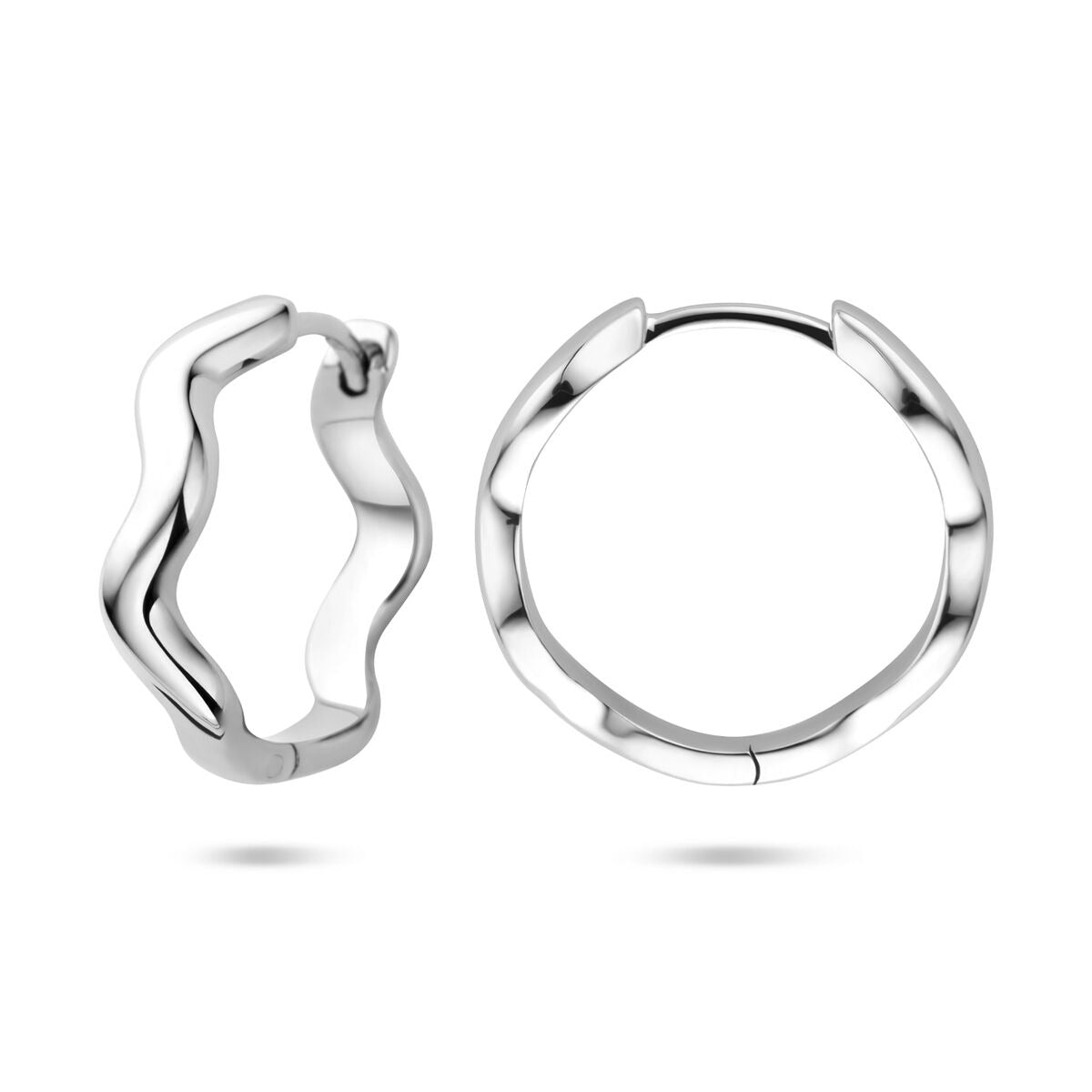 Rodowane srebrne kolczyki koła – 20 mm