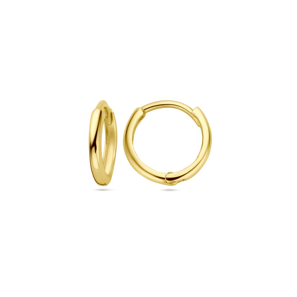 14k Żółte Złoto Kolczyki Koła dla Dzieci – 1.5mm
