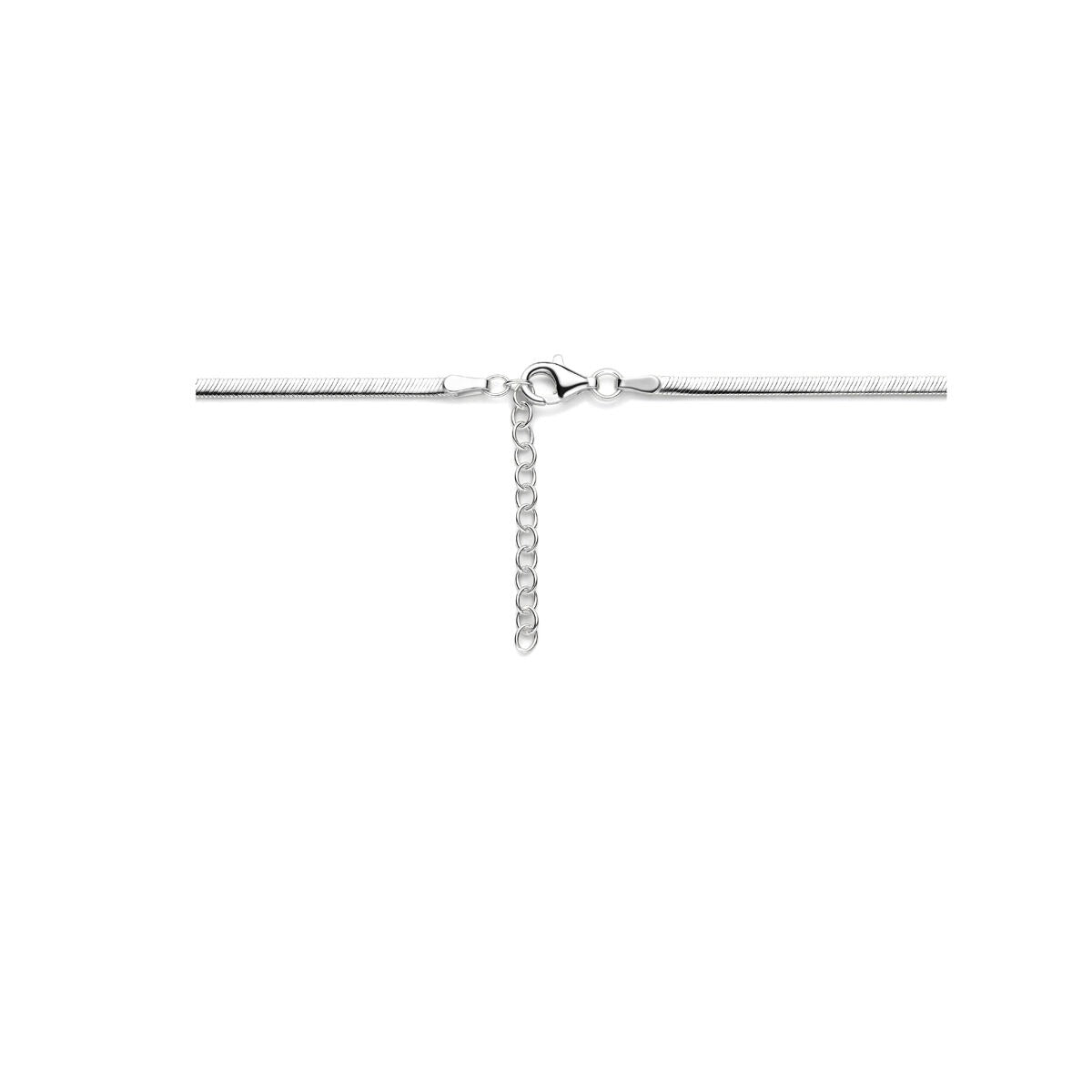 Gourmette naszyjnik srebro – rodowany 925 srebro, 2.2 mm
