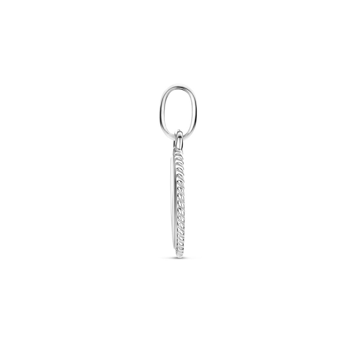 Rodowany Srebrny Wisiorek Okrągły – 19.5mm