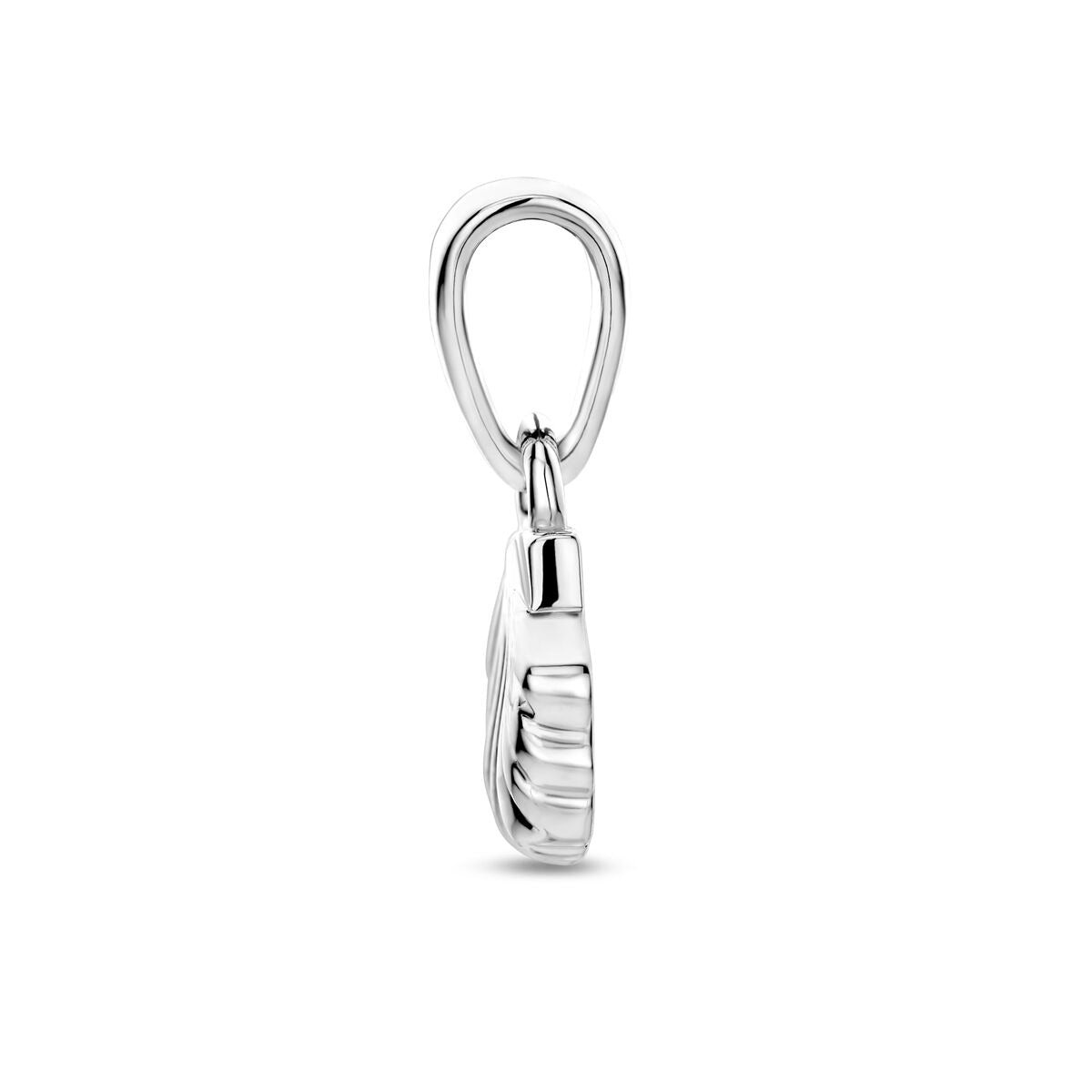 Srebrny wisiorek muszla – rodowany 925