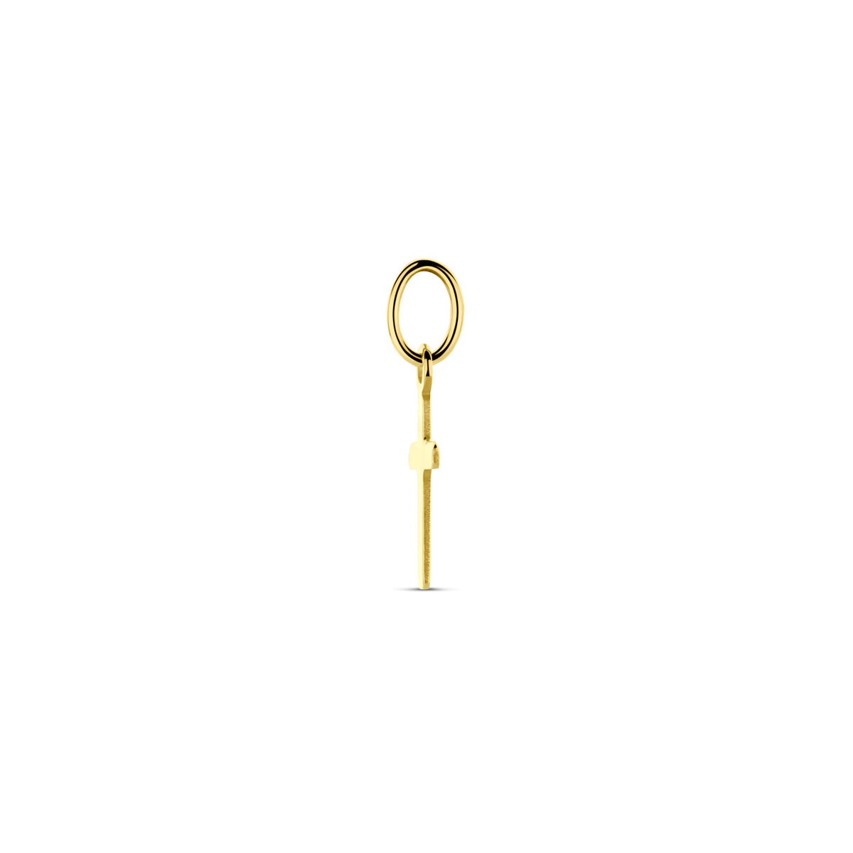 14k żółte złoto wisiorek w kształcie krzyża – 14 mm