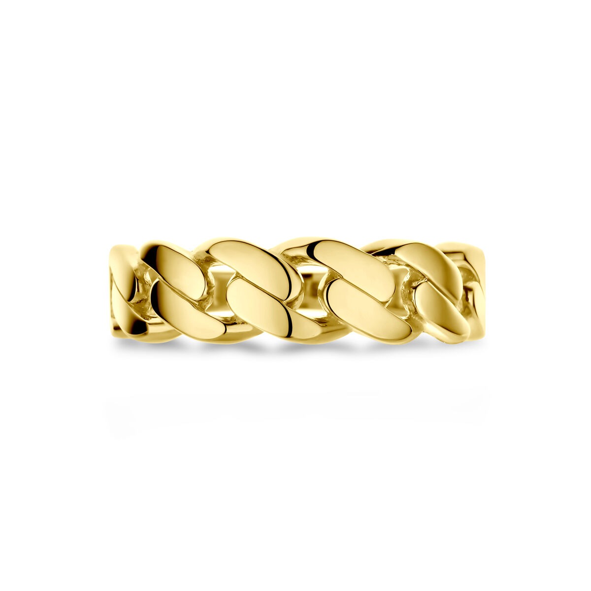 Złoty pierścionek 14k damski – 5.5 mm szerokości