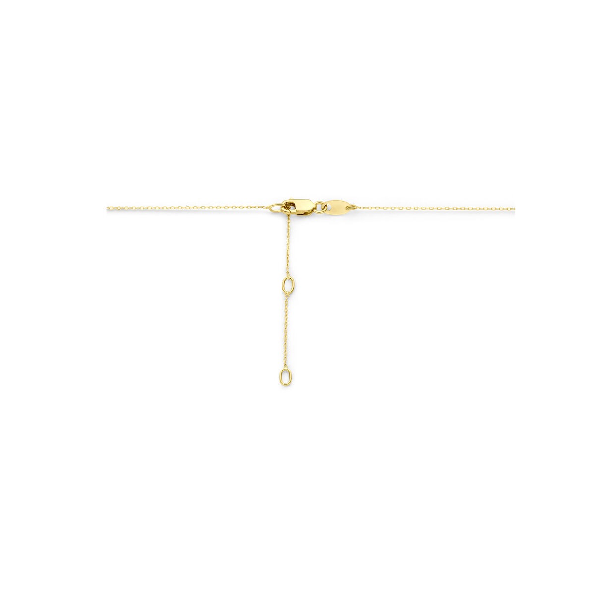 14k Żółte złoto naszyjnik z cytrynem – 41-45 cm