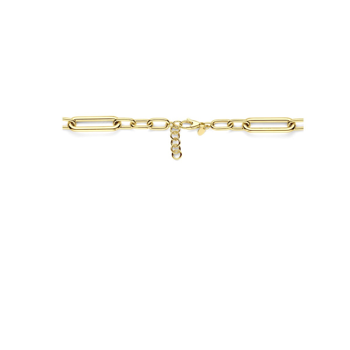 Złoty naszyjnik damski – 14k z zapięciem karabińczykowym 11 mm 43 + 3 cm