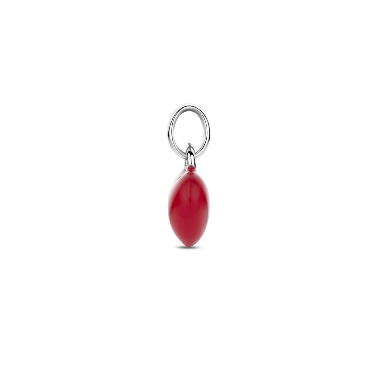 Srebrny dziecięcy wisiorek serduszko rodowany 8x6mm