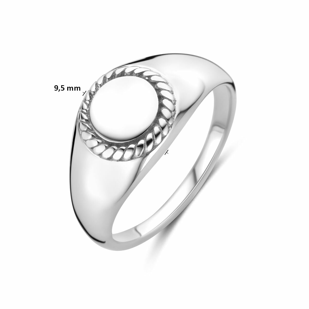 Srebrny damski sygnet – rodowany 925 srebro