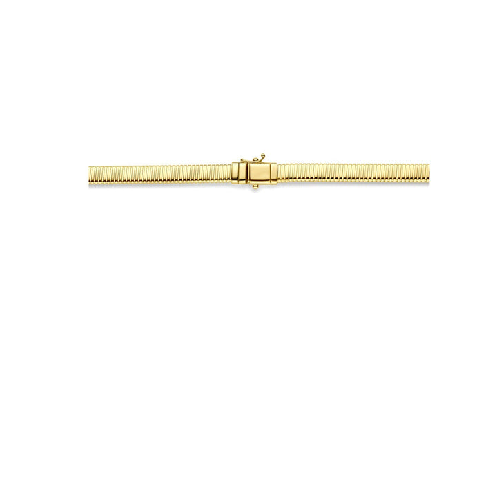 14k Geelgouden ketting met tubogas schakel