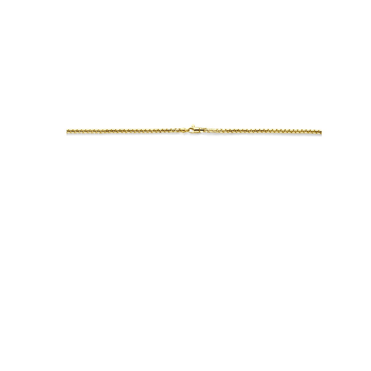 14k żółte złoto naszyjnik z srebrnym rdzeniem – Zilgold