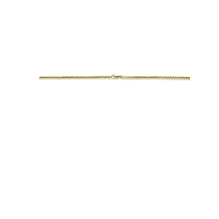 14k geelgouden collier met zilveren kern – Zilgold