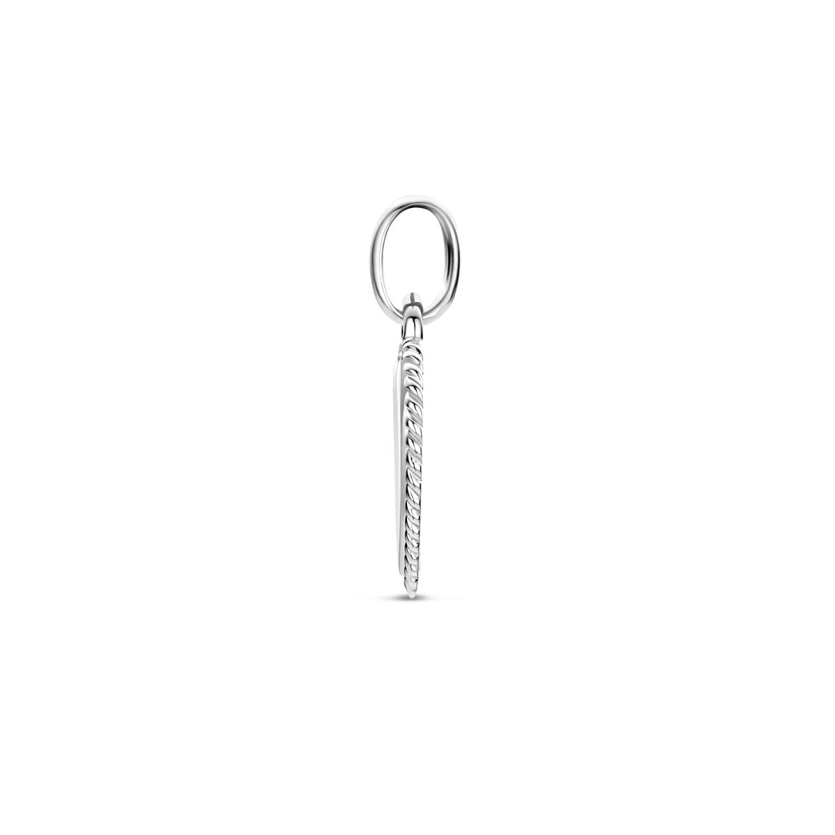 Rodowany Srebrny Wisiorek Serce – 19.5mm