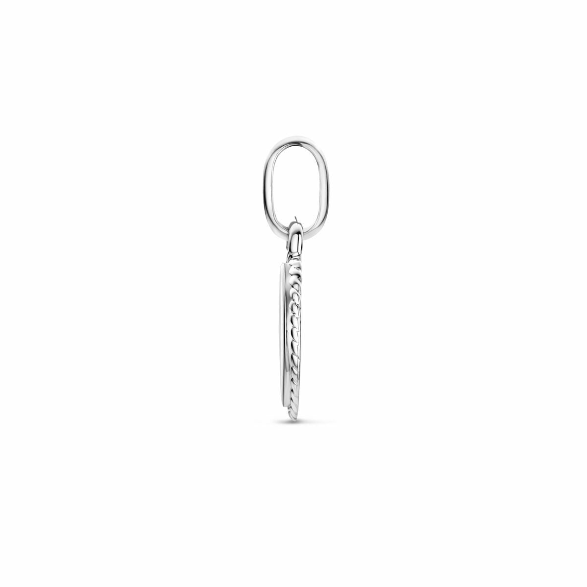 Rodowany Srebrny Wisiorek Grawerowany Owalny – 21mm