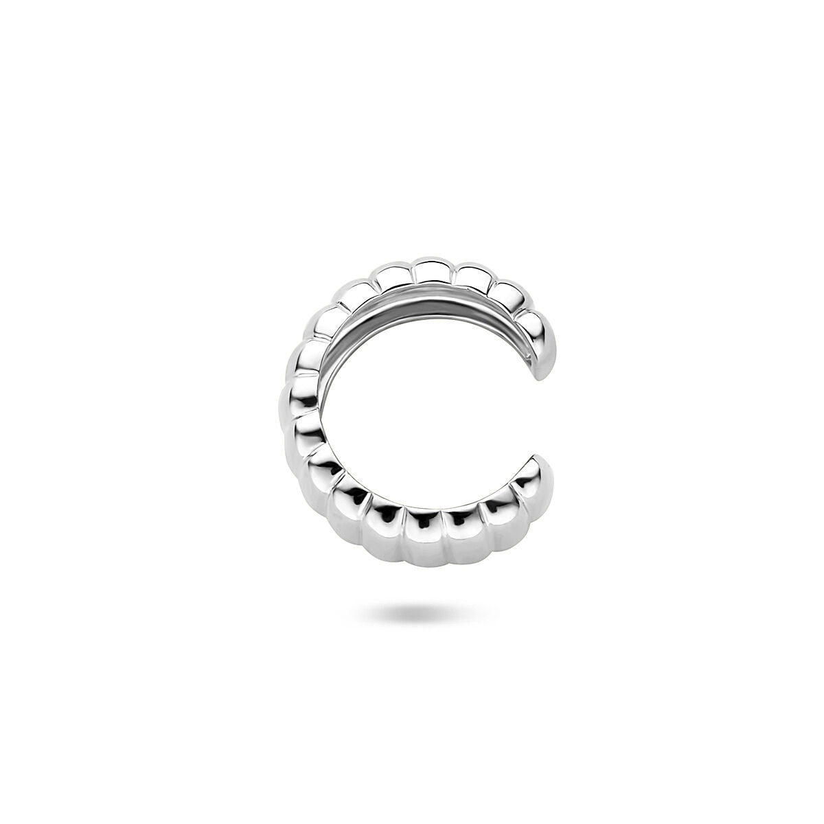 Rodowany srebrny earcuff – za sztukę