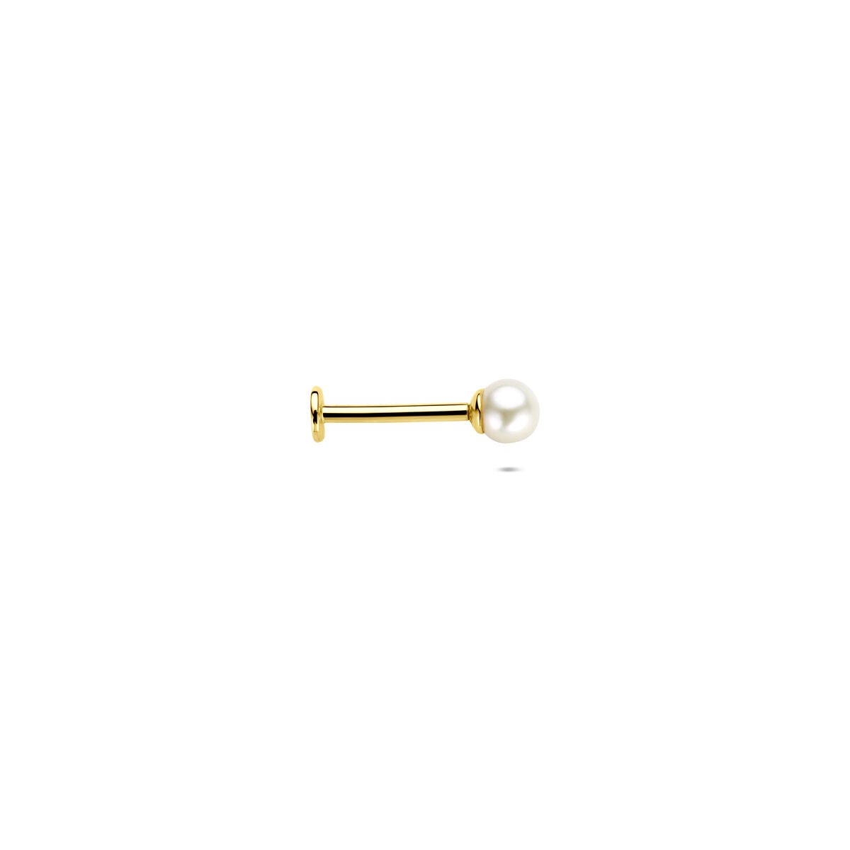 piercing z 14-karatowego żółtego złota z perłą – 3,5 mm