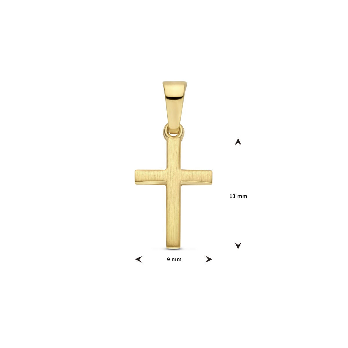 14k żółte złoto wisiorek krzyż – ponadczasowy symbol wiary