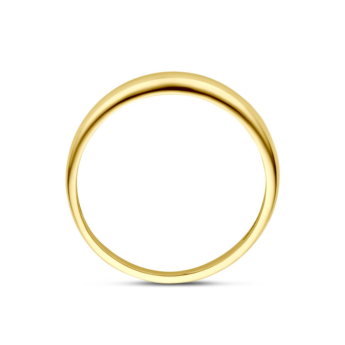 14k złoty damski pierścionek – 3,5 mm