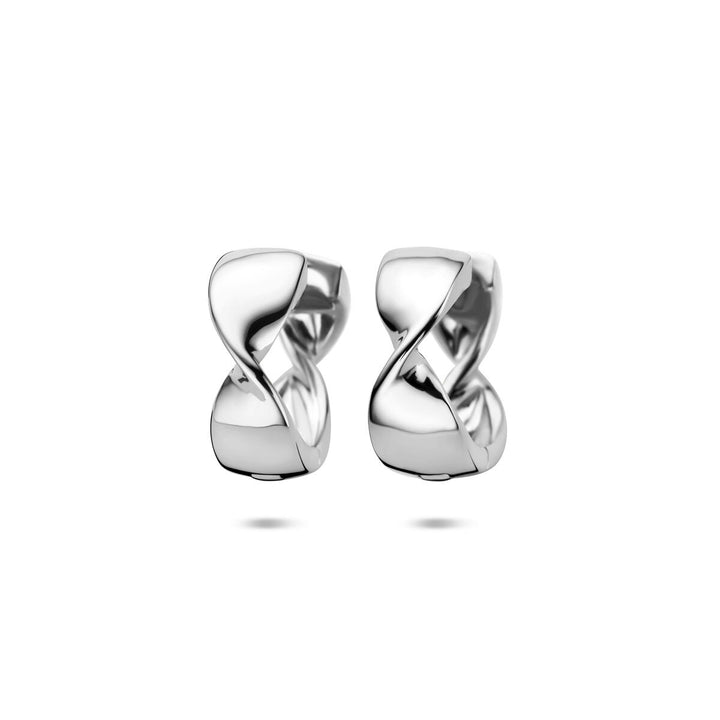 Zilveren klapoorringen dames – 15 x 6 mm