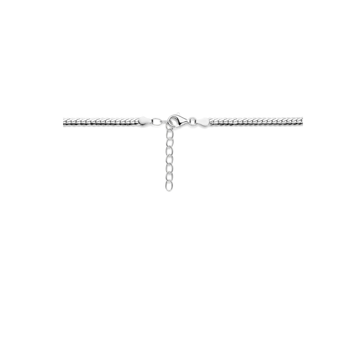Naszyjnik srebro – rodowany 925 srebro, 4 mm