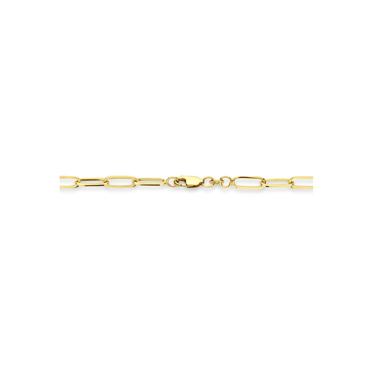 14k żółte złoto naszyjnik z srebrnym rdzeniem 45 cm
