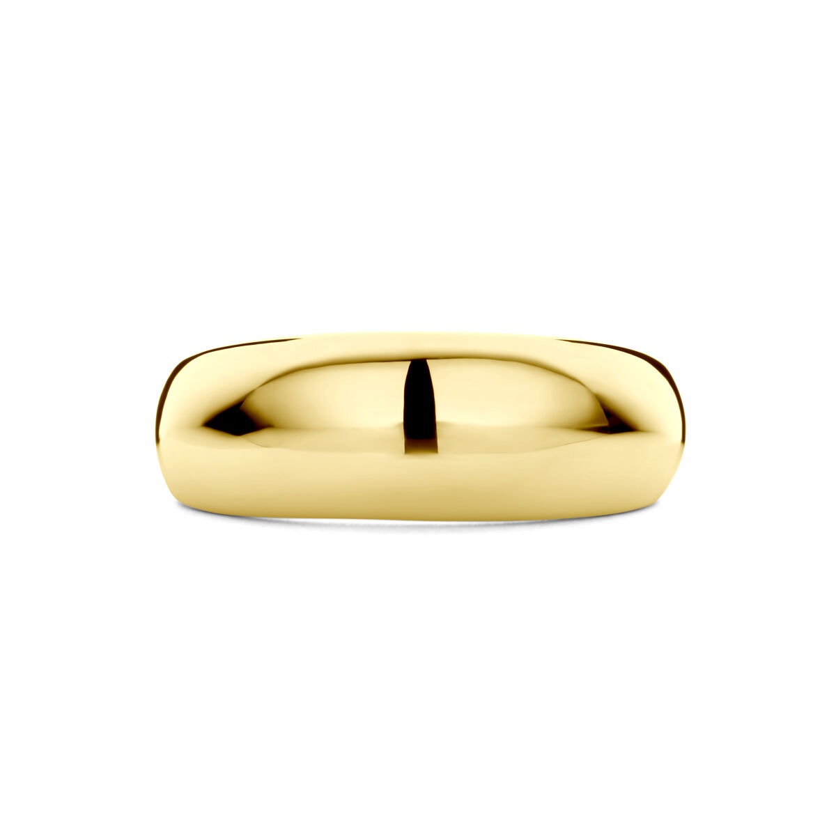 14k żółte złoto pierścionek 7.5mm