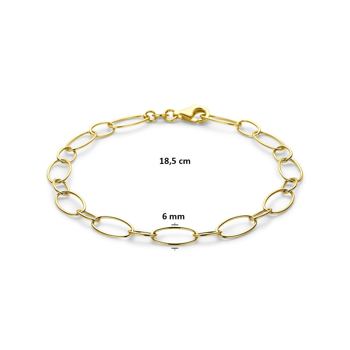 14k żółte złoto bransoletka kotwica