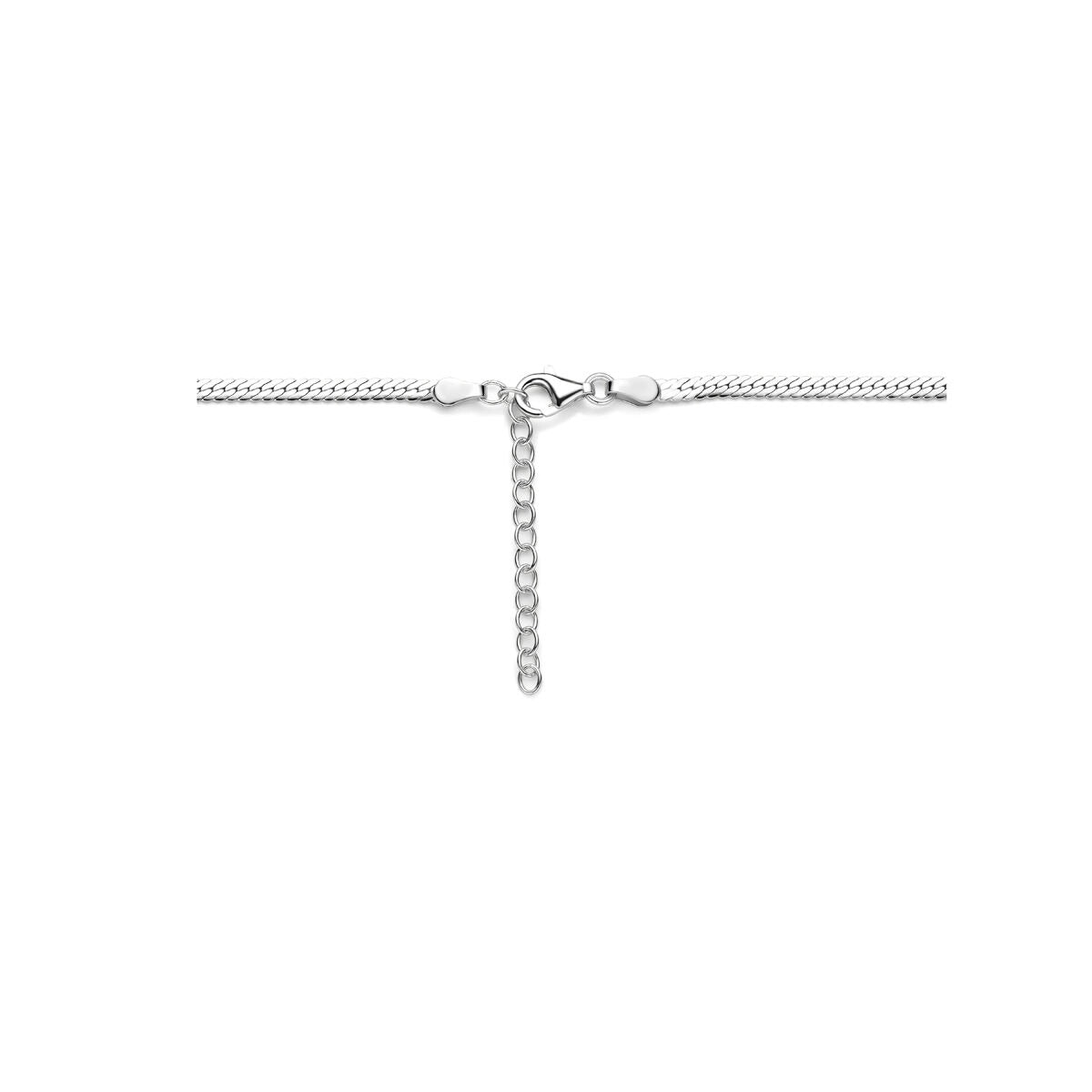 Srebrny damski naszyjnik z delikatnym ogniwem gourmette 2.6mm