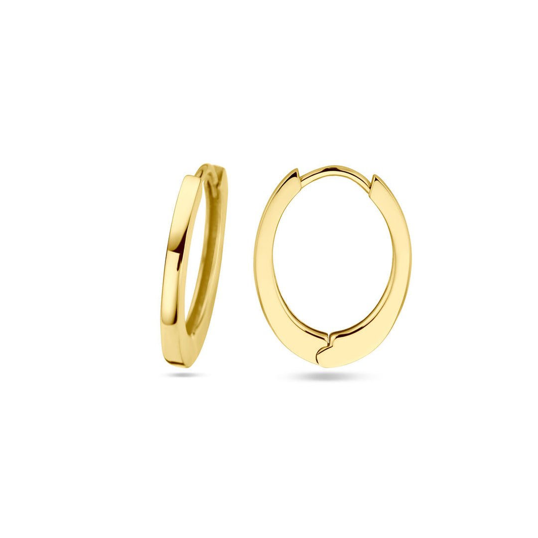 14k Geelgouden klapoorringen – 17 mm