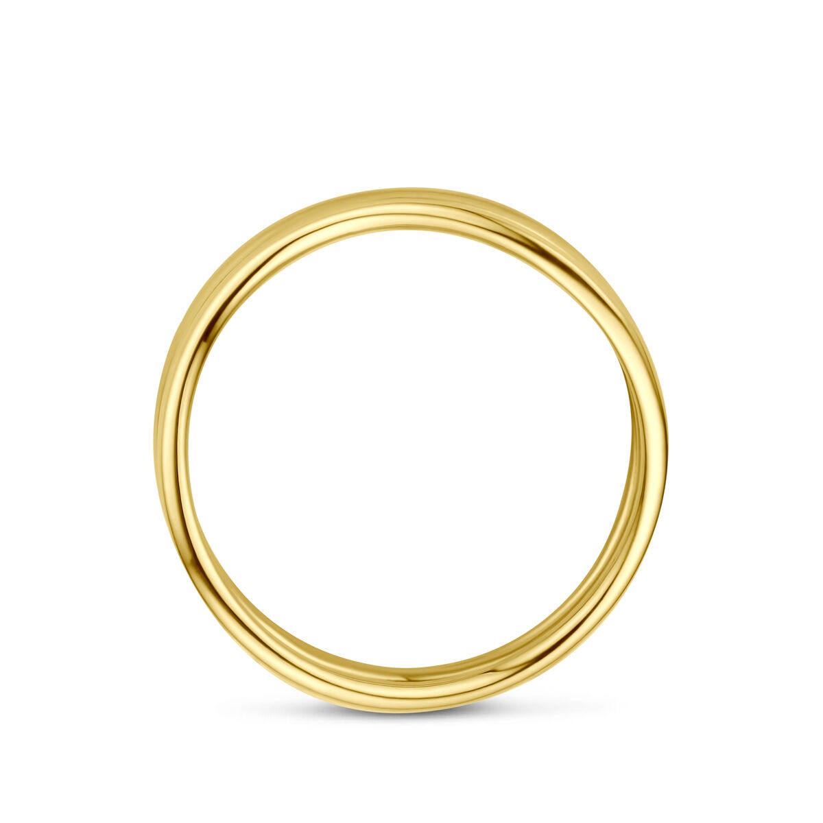 14k Żółte Złoto Pierścionek 8,5 mm Damski