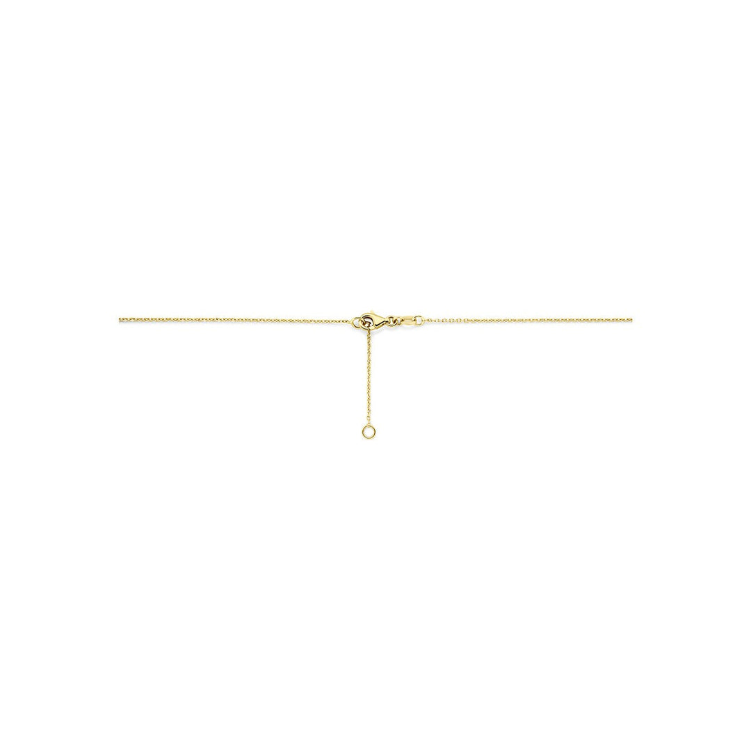 14k Geelgouden collier met edelstenen