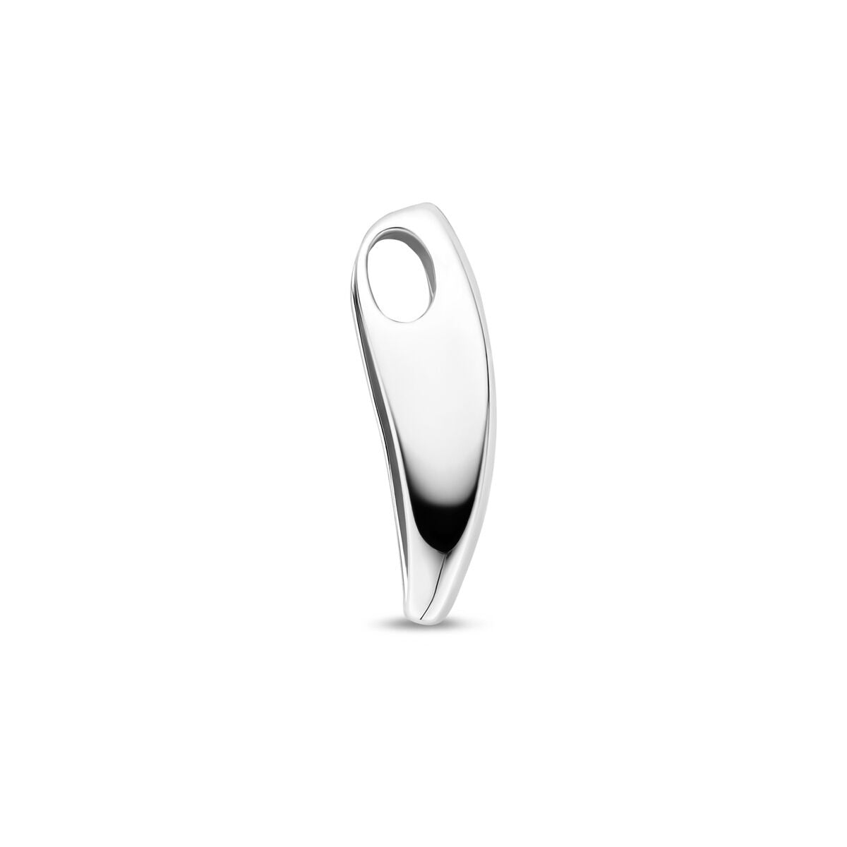 Srebrny wisiorek damski z diamentem lab grown – rodowany 18 mm