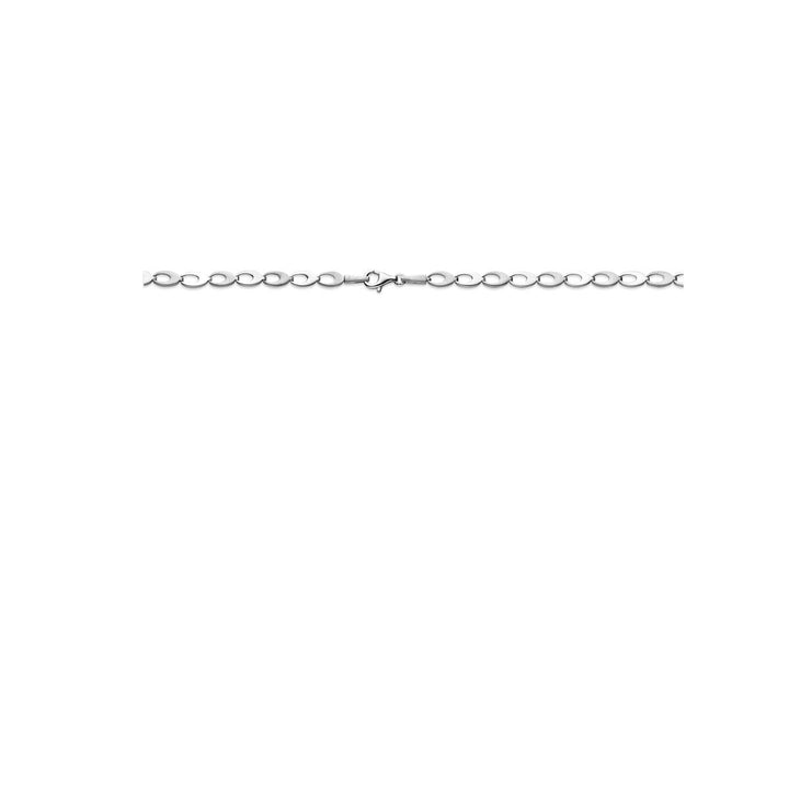Zilveren fantasie collier – gerhodineerd 925 zilver