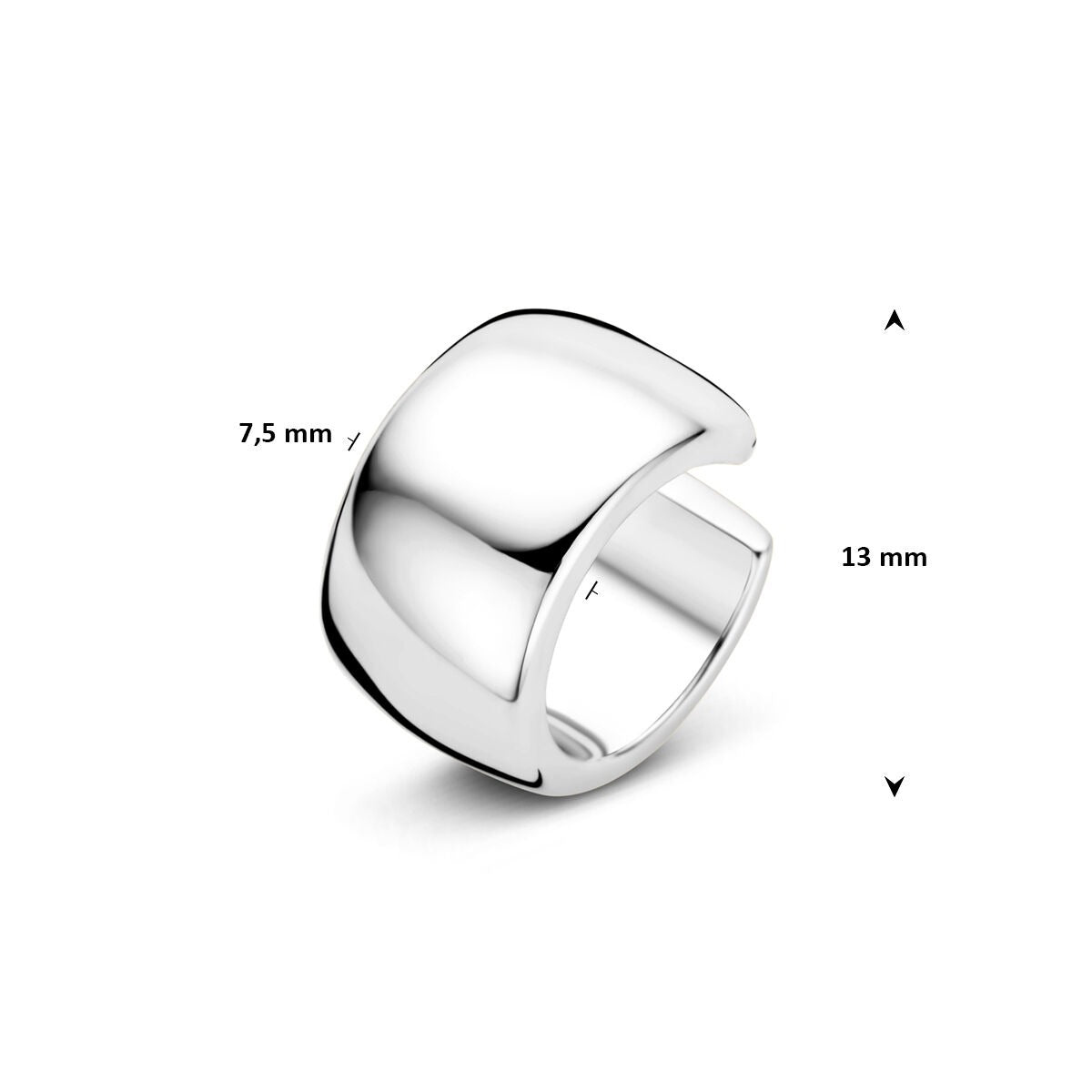 925 Srebrny ear cuff