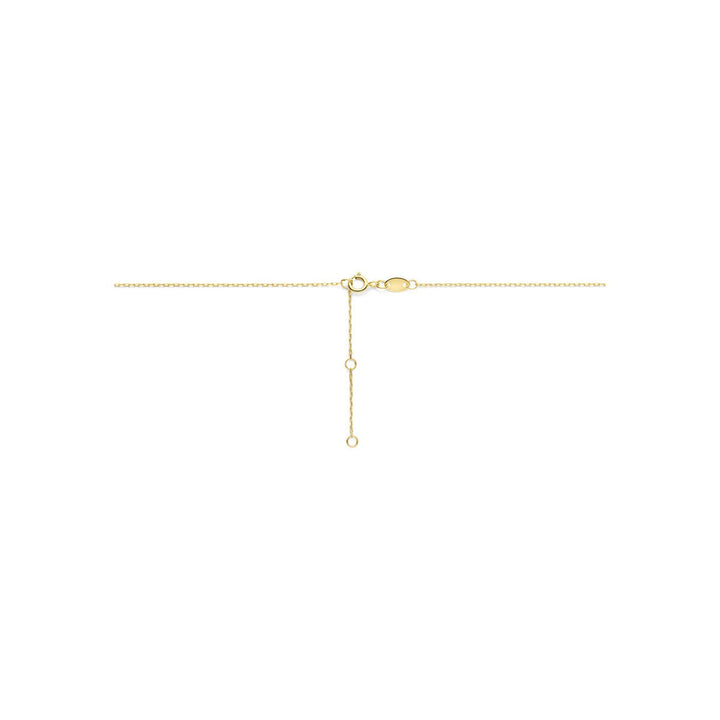 9k geelgouden collier met parel