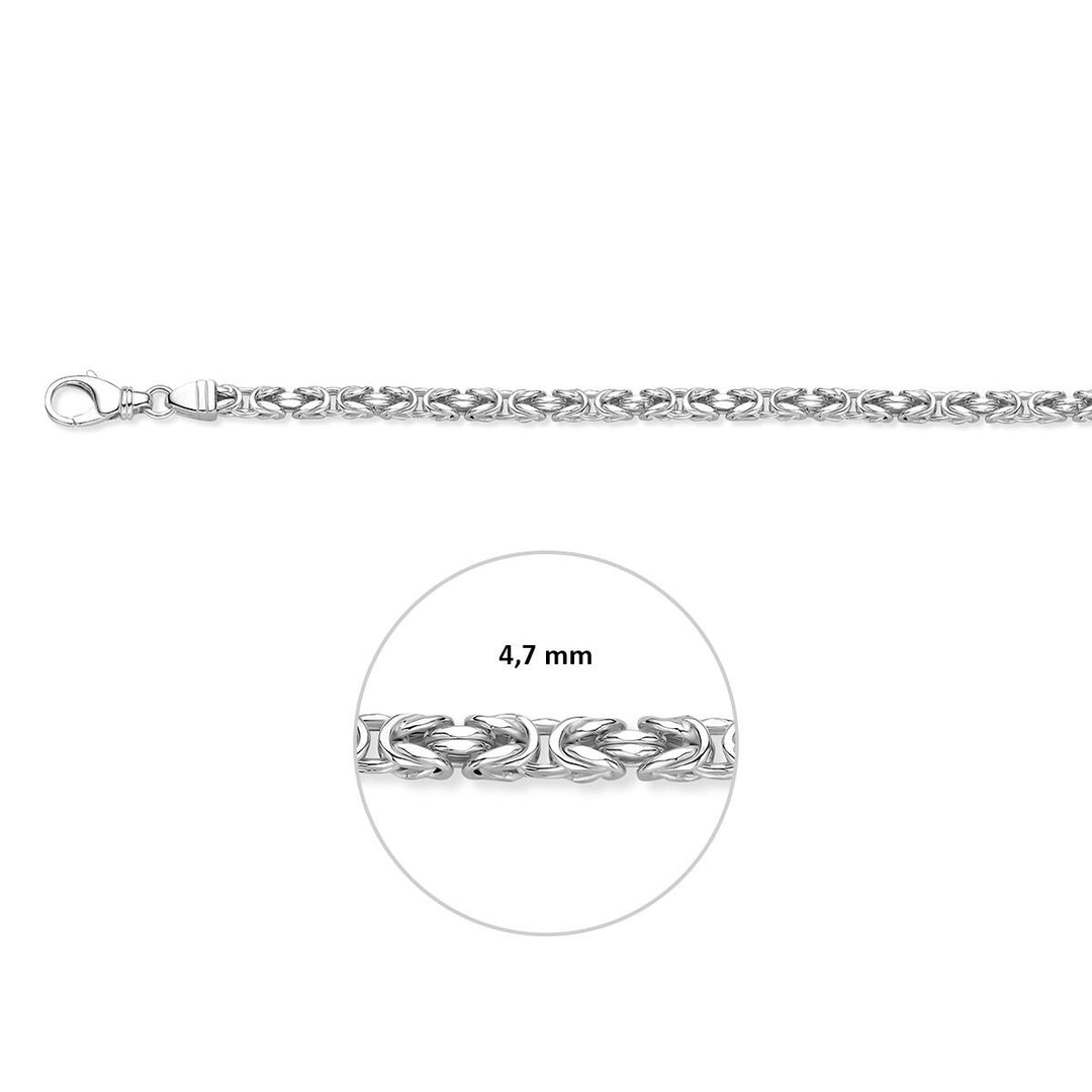 925 zilveren heren koningsketting