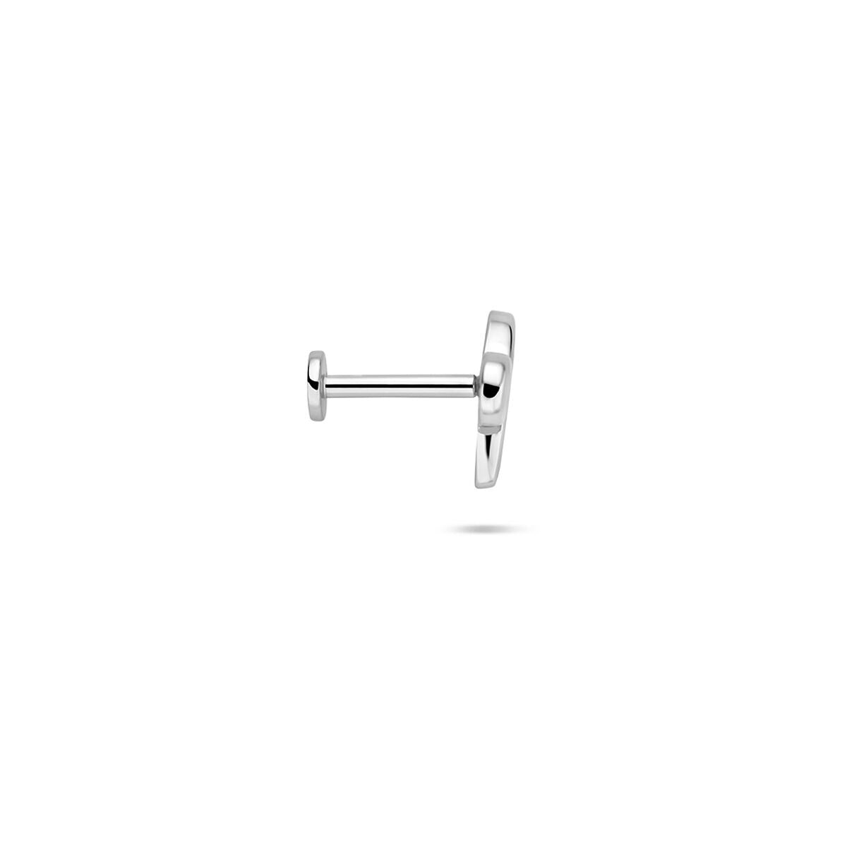 Srebrny piercing w kształcie kokardki – rodowany 925